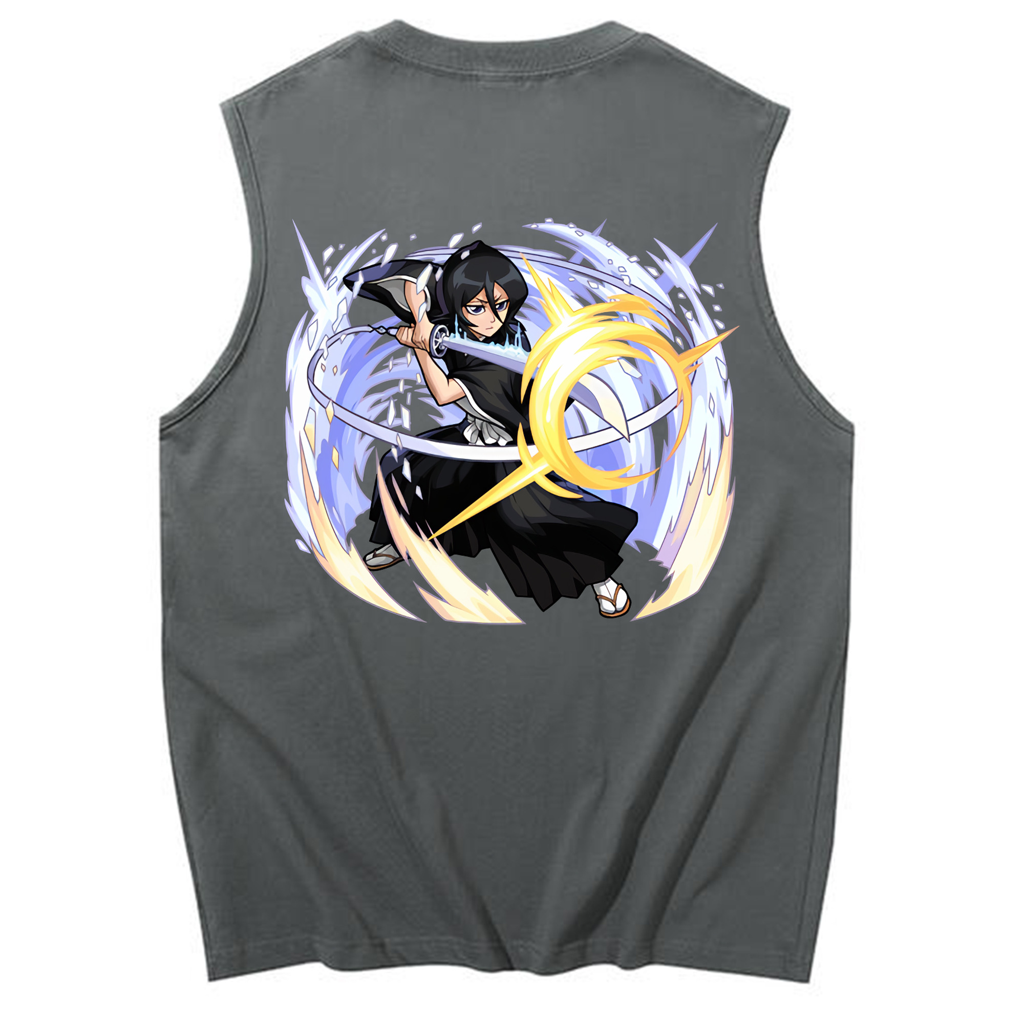 （画像用） ブリーチ 朽木ルキア BLEACH Kuchiki Rukia コットン100％タンクトップ（背面プリント）
